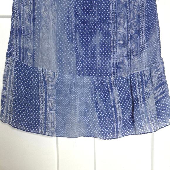 Rory Beca Whim Dress Blue Print Boho Women’s Size L - Picture 7 of 8